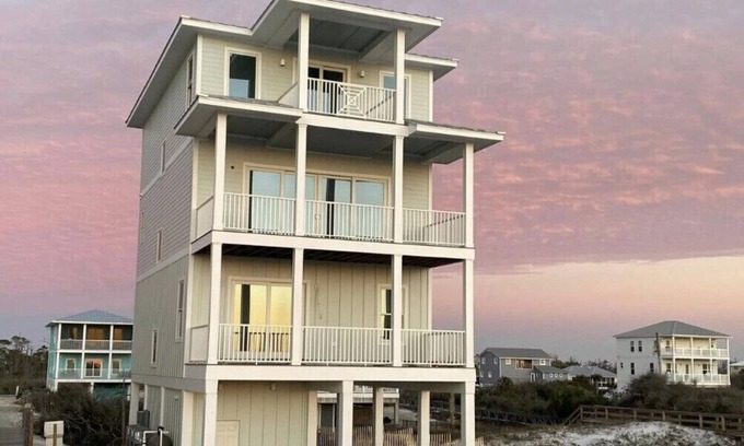 Port St. Joe House | Brand NEW Gulf Front w/Pool, elevator, 6 bdrm, North Cape San Blas!