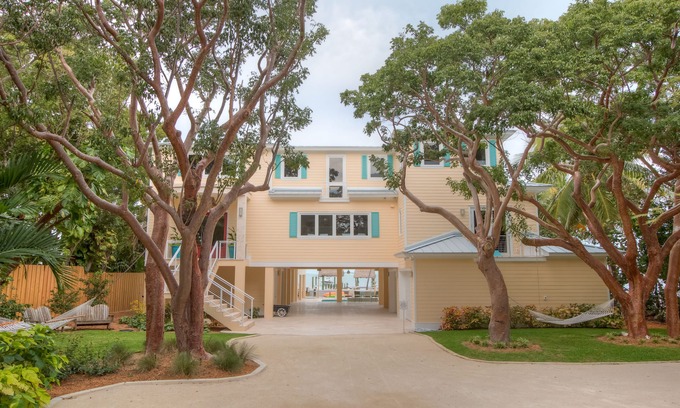 Islamorada House | Brand New Unique Deep Water Gulf Front Estate. Beach, Pool, Hot tub and docks