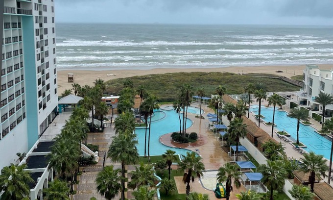 South Padre Island Condo | Breathtaking waterfront view from the 9th floor with shared pool and hot tub