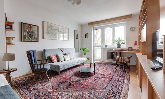 Dejvice Apartment | Bright Comfortable Green Nest Quiet Neighbourhood