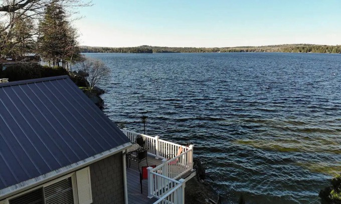 Otis House | Bright lakefront home, near Acadia, family-friendly, w/guest house! ☼