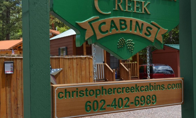 Christopher Creek Cabin | Cabin #11 is one of our "NEW" loft cabins with a screened cover front porch!