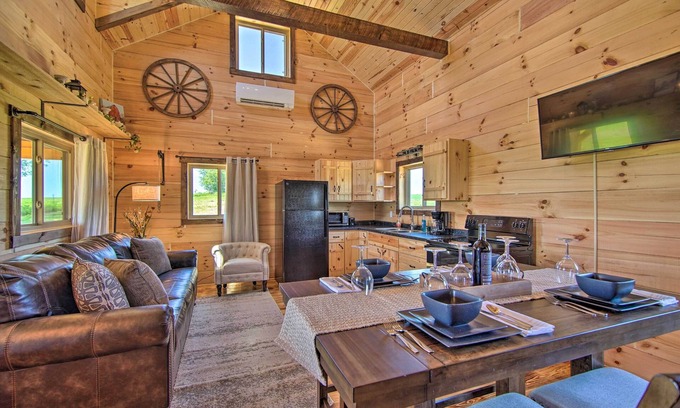 Blanchardville Cabin | Cabin on 35-Acre Farm in Blanchardville w/Trails!