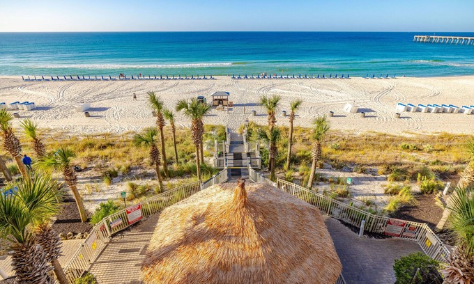 Panama City Beach Condo | Calypso Penthouse Adjacent to Pier Park ~ Stunning Gulf & Beach Front Views!