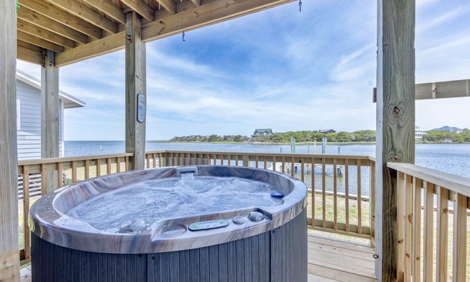 Brigands' Bay House | Canalfront Dog Friendly Home w/Hot Tub, Smart TVs, and Private Boat Dock