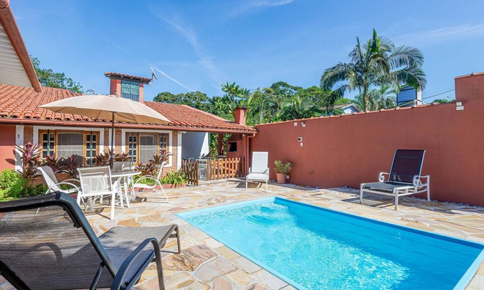 Camburi Villa | Casa com piscina a 100 m de Camburizinho