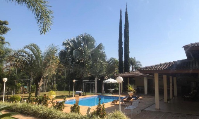 Itupeva House | Casa de campo com Piscina churrasqueira e campo de futebol