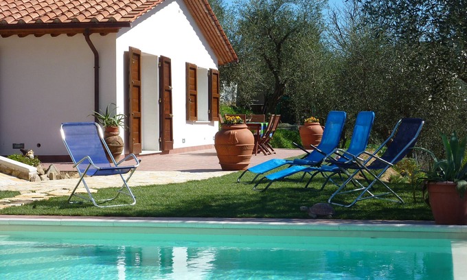 Santa Maria del Giudice House | CASA ELENA - Detached house with enclosed garden, swimming pool at exclusive use