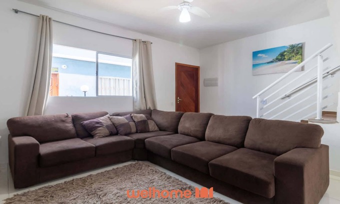 Itanhaem House | Casa em Itanhaém pé na areia com piscina