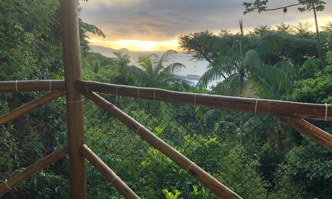 Trindade House | Casa Mar e Montanha 2, deck com vista para o mar