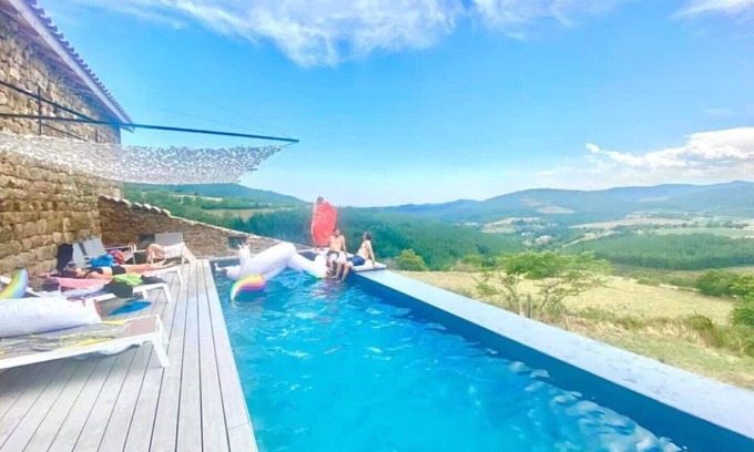 Vaudevant Other | Casariou Les Bernards Villa Ardeche, nordique bath, infinity pool,billiard,view