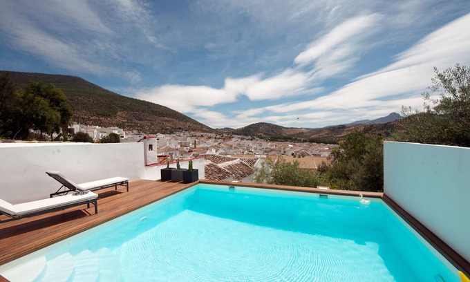 Algodonales House | Casita with superb views, private pool, airco in the center of the white villages