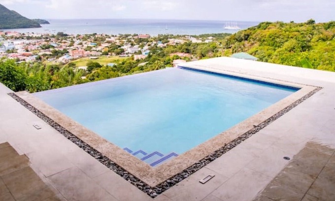Gros Islet Villa | Celeste Villa quiet with amazing views pool