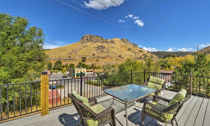 Lava Hot Springs Apartment | Central Lava Hot Springs Studio with Deck and Views!