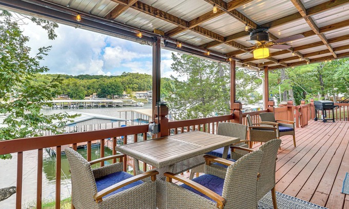 Lake Ozark House | Central Waterfront Home w/Dock in Lake Ozark!