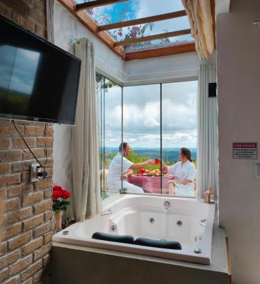 Serra de Sao Bento Ski Chalet | Chalé Formoso - Chalé Romântico com Hidromassagem