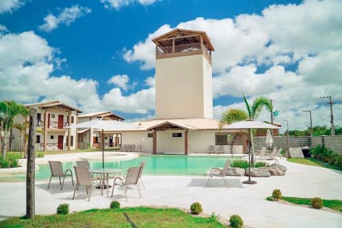 Santo Amaro do Maranhao Ski Chalet | Chale Luis Felipe com Piscina, Academia e Mirante