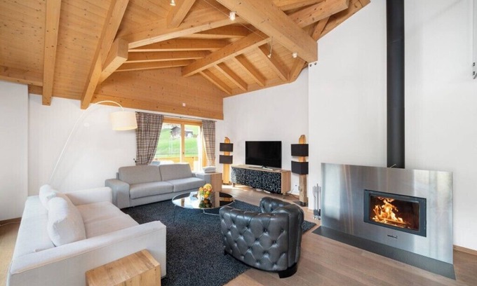 Grindelwald Ski Chalet | Chalet Antara, Four Bedroom duplex Apartment in Grindelwald with Mountain View