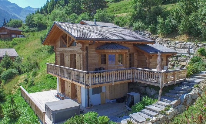 Riddes Ski Chalet | Chalet Chocolat - Jacuzzi Sauna Views Ski-In Ski-Out - La Tzoumaz, 4 Vallees