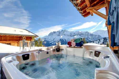 Val d'Illiez Ski Chalet | Chalet Les Beliers, The Alpine Chic