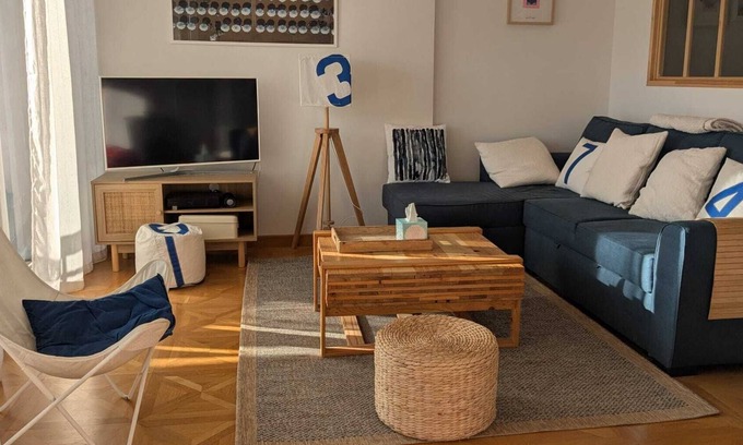 Erquy Apartment | Charmant T3 Résidentiel à 50 m de la Plage, du Port, du Centre et des Commerces