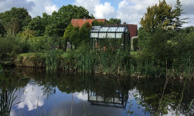 Wittmund House | Charming country house with garden, pond, sauna, fireplace in a secluded location, 130 sqm