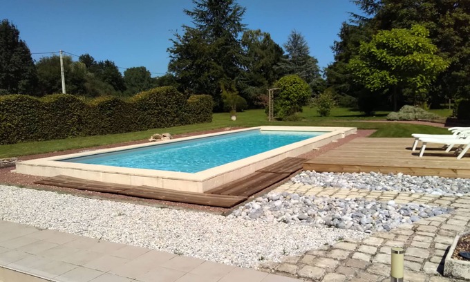 La Chapelle-aux-Choux Cottage | Charming Cottage with Pool and Garden, Near Le Mans