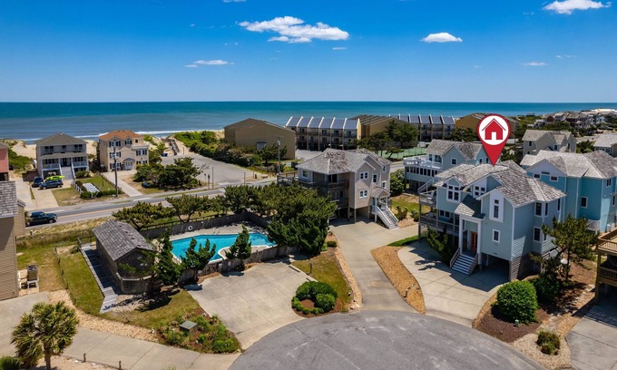 Nags Head House | Charming Semi-Oceanfront, Hot Tub, Waveski, Pets Fully Loaded, Arcade