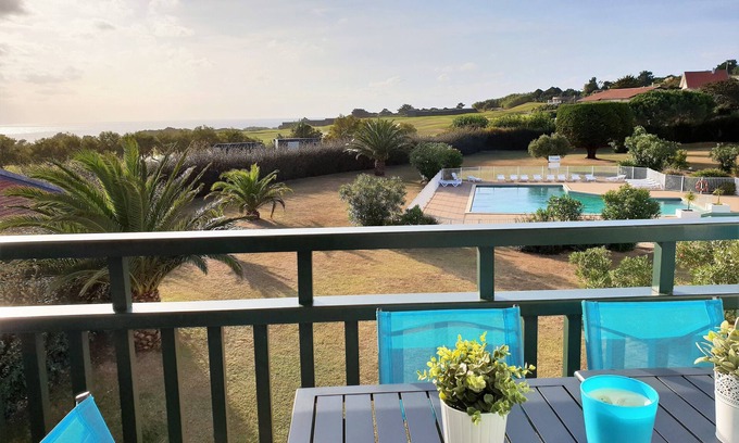 Bidart Apartment | Charming T3 duplex sea and golf view