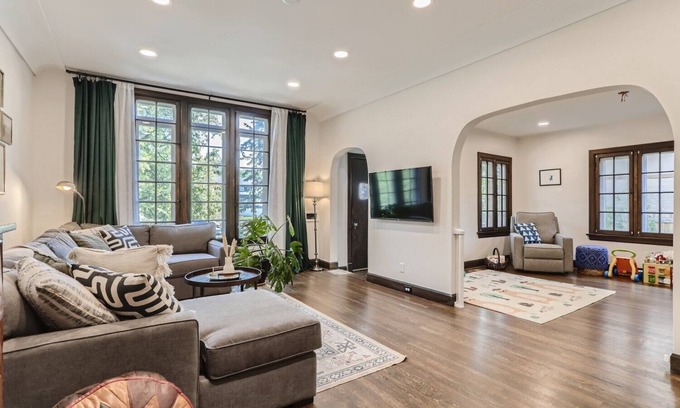 North Park Hill House | Charming Tudor Home- Private Hot Tub-Family Friendly