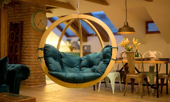 Prague 1 Apartment | Chill in a Hanging Chair at an Old Town Bohemian Loft