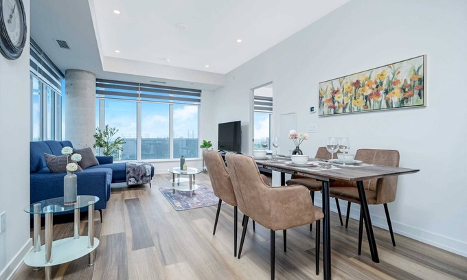 Kitchener Apartment | City View 1BR Condo - King Bed, Private Balcony!