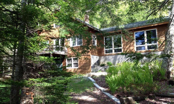 Bucksport House | Classic Log Home on Pristine Maine Pond Kayaking Heaven, Loons, Bald Eagles