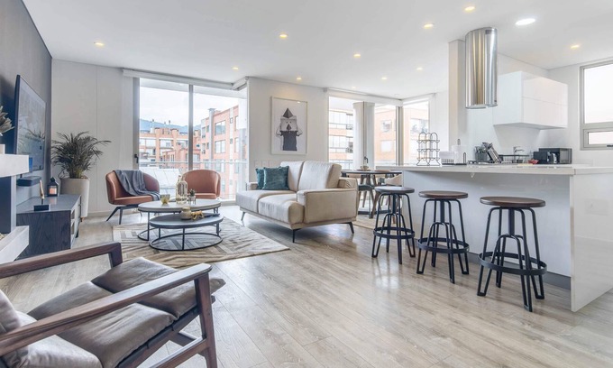 Usaquen Apartment | Cloud9 | Up to 16 ppl Gym & Sauna| The Quartz