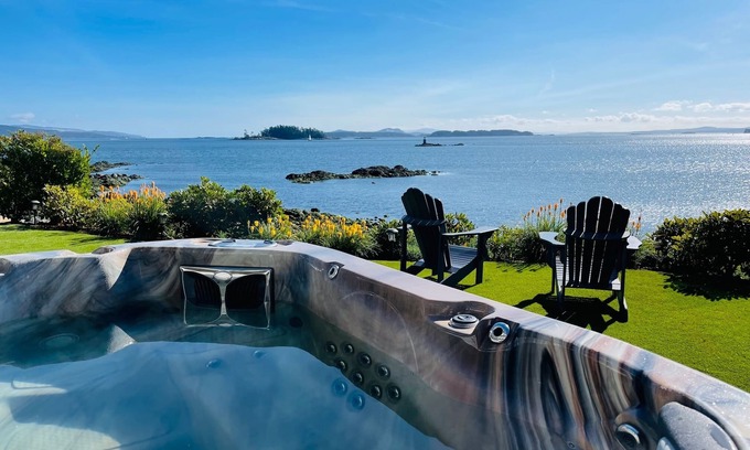 Sidney House | Coastal Luxury: Brand New Home - Hot Tub - Fire Table - Steps to the Beach