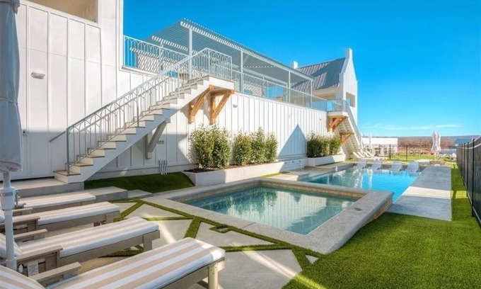 Eufaula Cottage | Cobalt Cottage-Heated Pool Hot Tub-perfect Oasis escape, relaxation station.