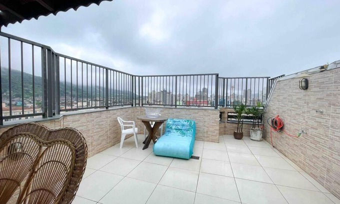 Jardim Praiano Apartment | Cobertura Guarujá, Enseada. 500 mts do mar p/10 pessoas