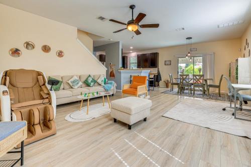 Kyle House | Colorful Kyle Home with Pool Access Pets Welcome!