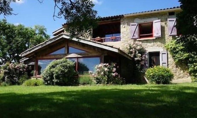 Cazals-des-Bayles House | Cottage with Jacuzzi, Le Pommier,. View of nature and the Pyrenees. Swimming pool, Mirepoix