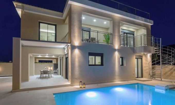 Alikanas Villa | Country House 'Villa Zografia' with Sea View, Wi-Fi and Air Conditioning