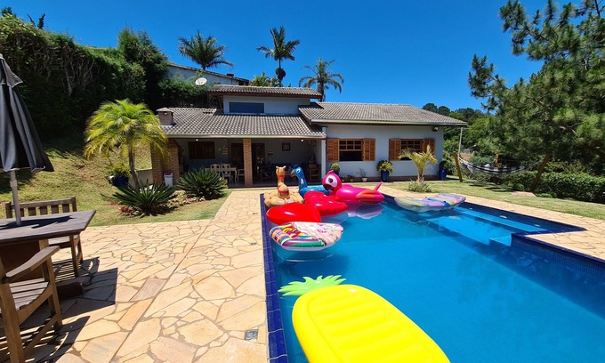 Ibiuna Cottage | Country house with full leisure facilities, swimming pool, fireplace, in secure gated community