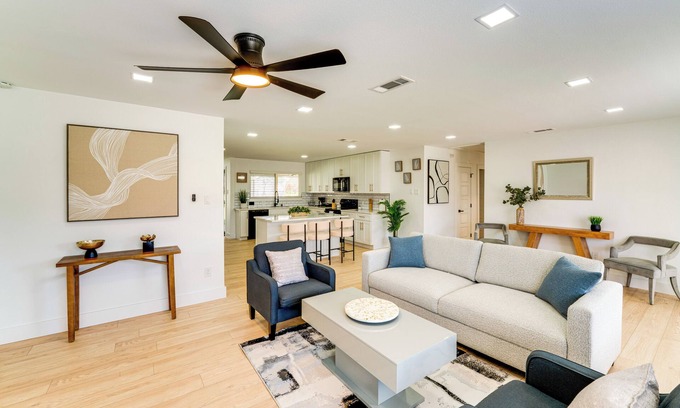 Irving House | Covered Patio & Private Yard: Dallas Area Home