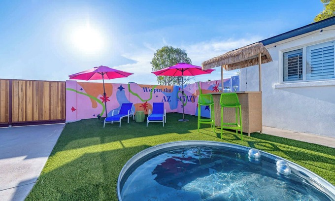 Papago Parkway House | Cowboy Pool | Movie Theater | Games | Themed