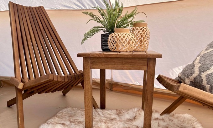 Clarksville RV Rental | Cozy 1-Bedroom Yurt With Indoor Wood Stove