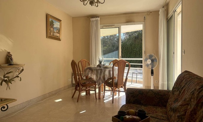 Juan-les-Pins Apartment | Cozy 2-Room Apt with Parking, Balconies & Near Beach in Juan-les-Pins