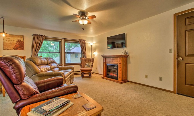 Columbus Apartment | Cozy Angler's Apt - Steps to Trout Fishing River!