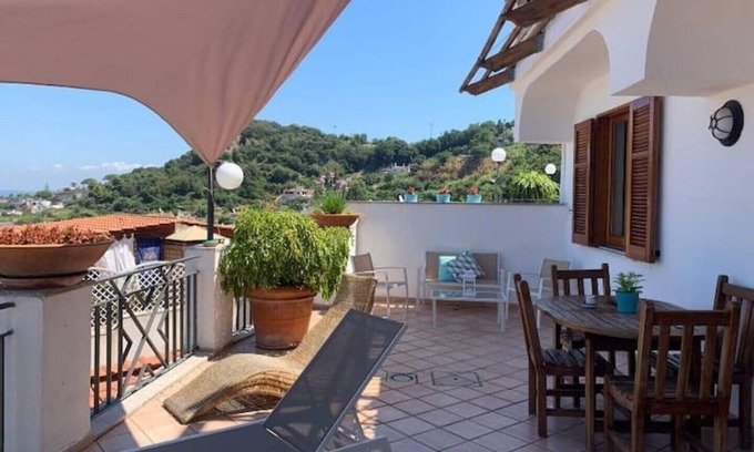 Casamicciola Terme House | Cozy beach house, with view from private terrace, 800 mt from the sea