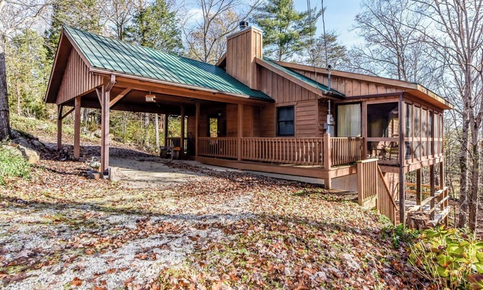 Townsend Cabin | Cozy Mountain Cabin! Features wood burning fireplace and semi-secluded .