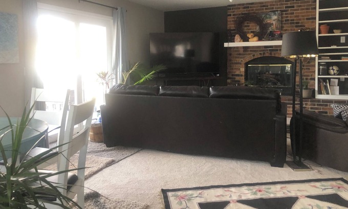 Richfield House | Cozy spacious home with fireplace privacy deck next mall America