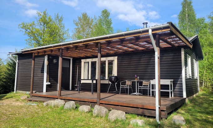 Laholm Municipality House | Cozy vacation home with fireplace, close to lake and sea and with rowing boat